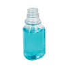 6 oz. Clear PET Triangle Bottle with 28/400 Neck  (Cap Sold Separately)